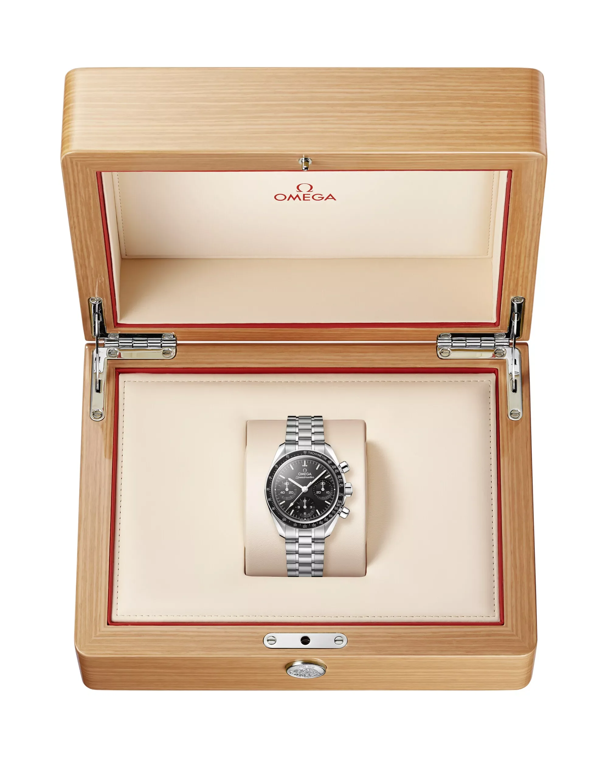 Omega Speedmaster 38 in ihrer Präsentationsbox