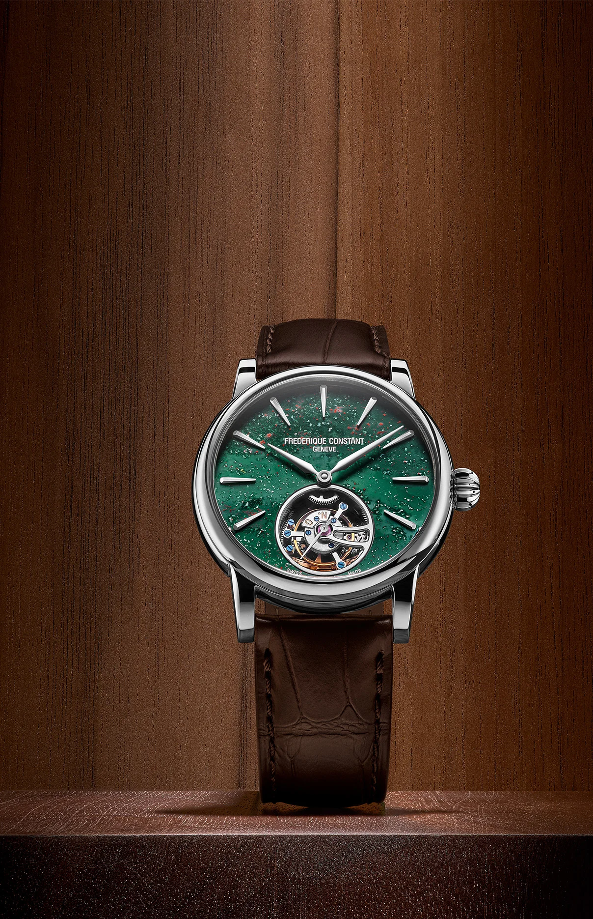 Frédérique Constant Classic Tourbillon Manufacture mit grünem Heliotropzifferblatt